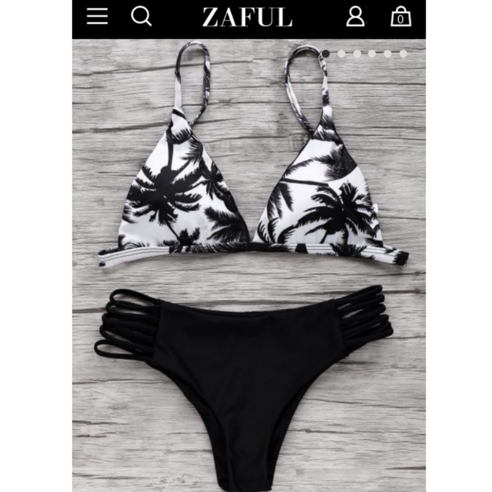 NWT Zaful Tropical Bikini